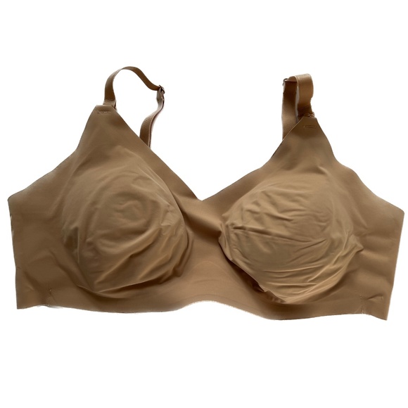 KNIX Maternity Seamless Nursing Leakproof Padded Wireless Bra Size 7+ Nude Beige - Picture 5 of 6